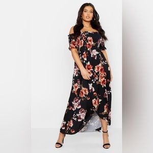 Floral Off Shoulder Mini Dress